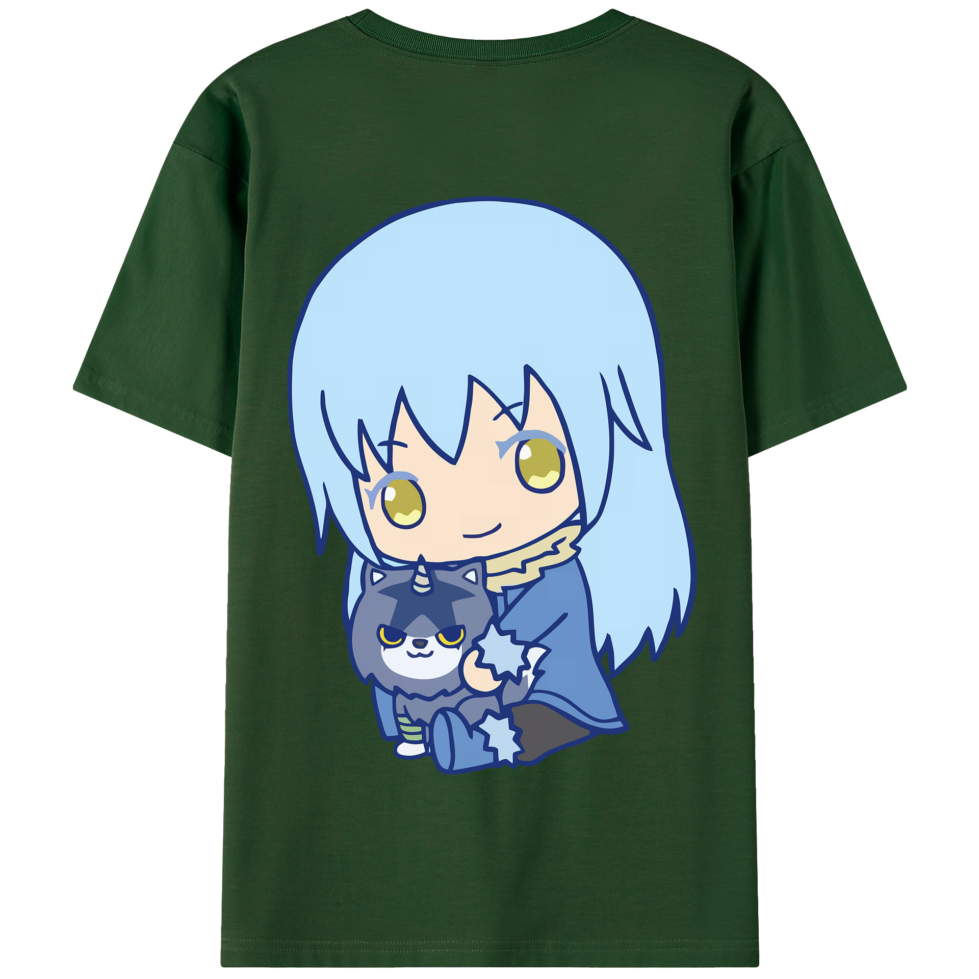 （画像用） 転スラ Regarding Reincarnated to Slime 綿100％半袖Tシャツ（背面プリント）